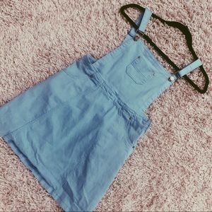 NWOT🦋PLT Martine Baby Blue denim Pinafore Dress